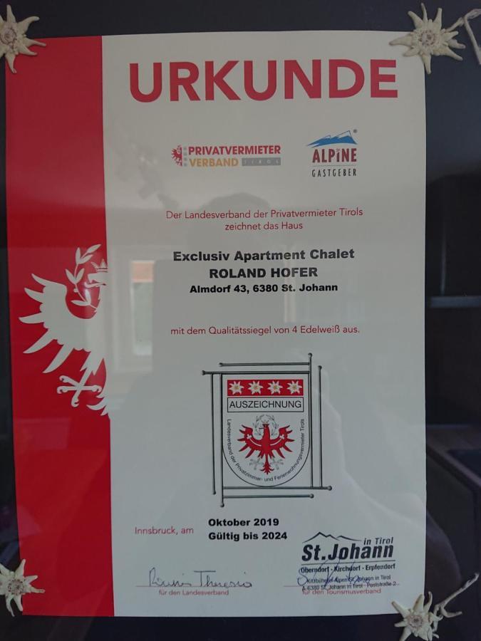 Exclusive Appartement Chalet Sankt Johann in Tirol Bagian luar foto